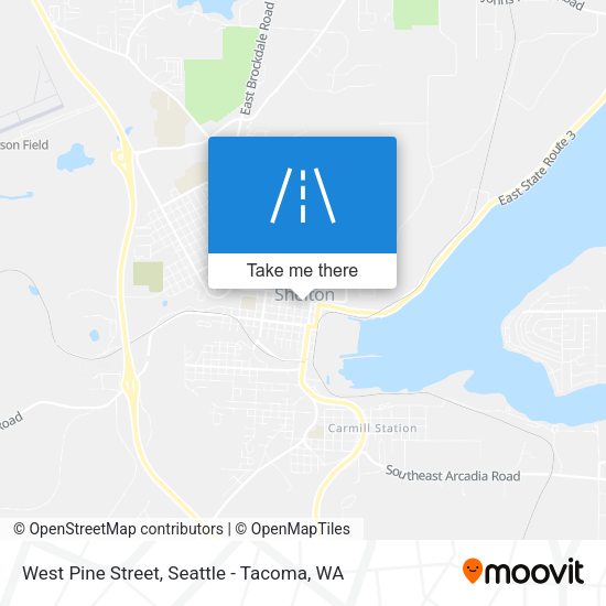 West Pine Street map