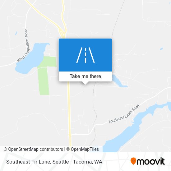 Southeast Fir Lane map