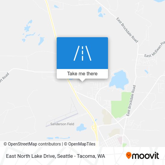 East North Lake Drive map