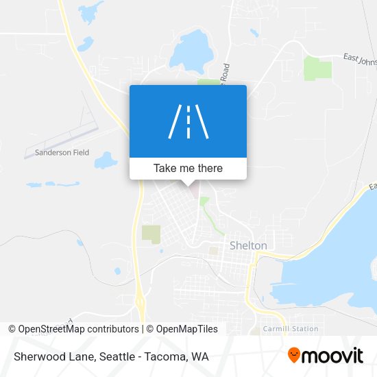 Sherwood Lane map
