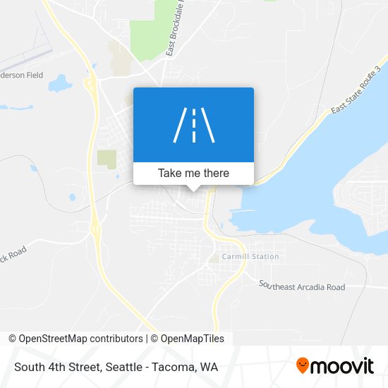 South 4th Street map