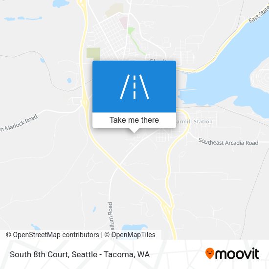 South 8th Court map