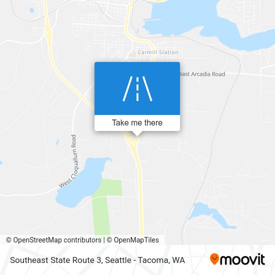Southeast State Route 3 map