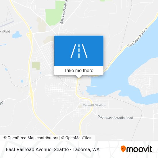 East Railroad Avenue map