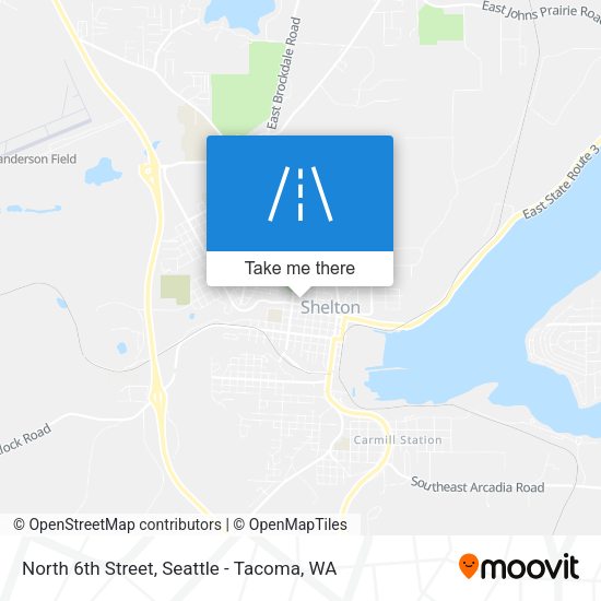 North 6th Street map