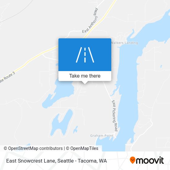 East Snowcrest Lane map