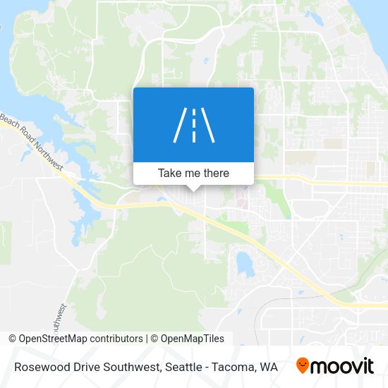 Mapa de Rosewood Drive Southwest