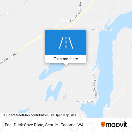 East Duck Cove Road map