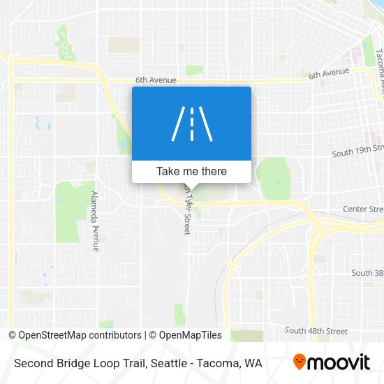 Mapa de Second Bridge Loop Trail