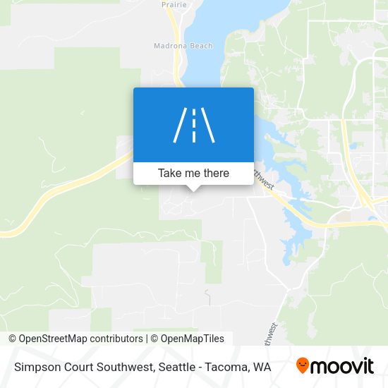 Simpson Court Southwest map