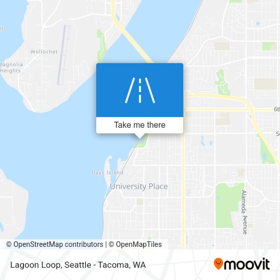 Mapa de Lagoon Loop