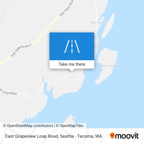 East Grapeview Loop Road map