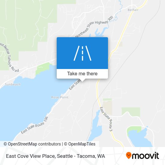 Mapa de East Cove View Place
