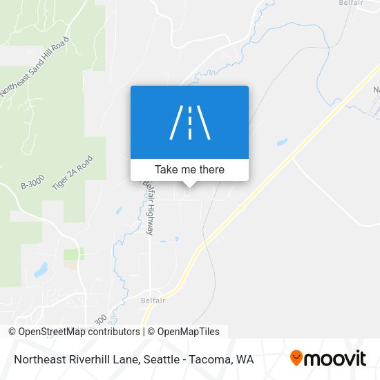 Northeast Riverhill Lane map