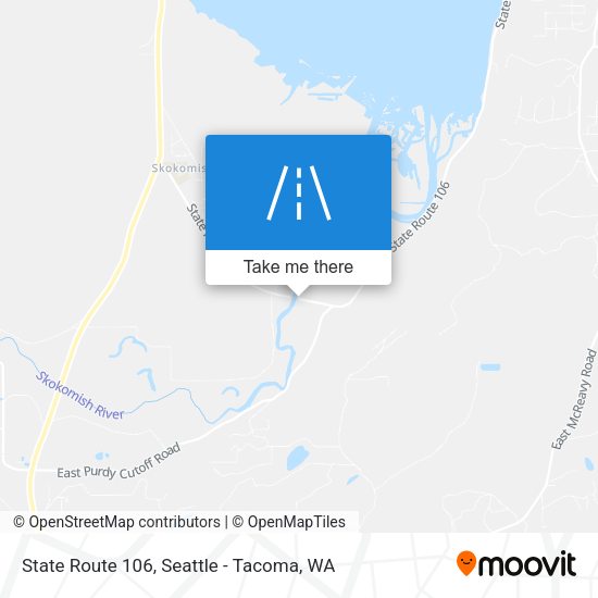 State Route 106 map