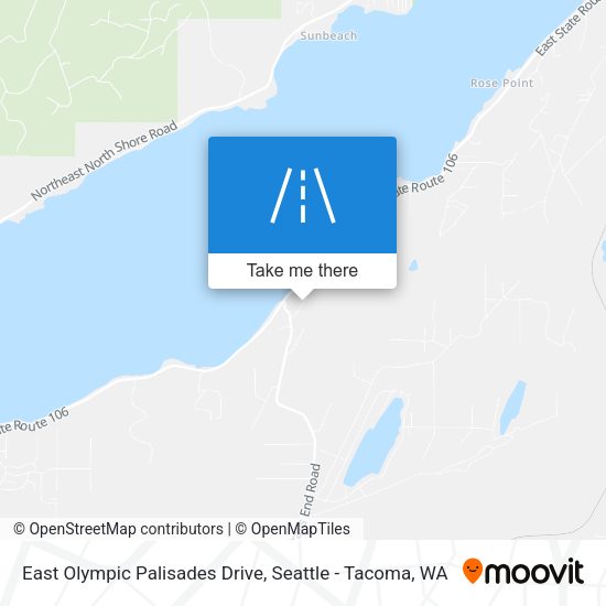 East Olympic Palisades Drive map