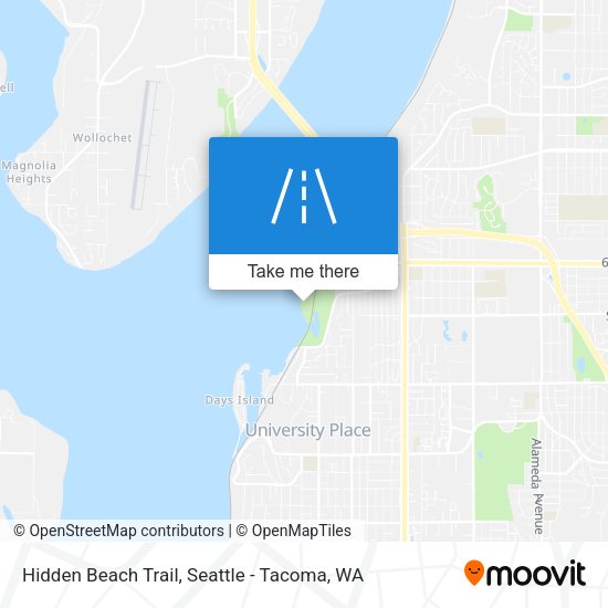 Hidden Beach Trail map