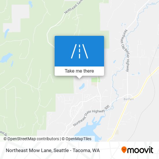 Northeast Mow Lane map