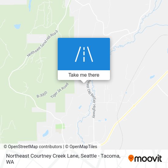 Mapa de Northeast Courtney Creek Lane