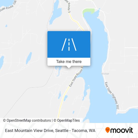 East Mountain View Drive map