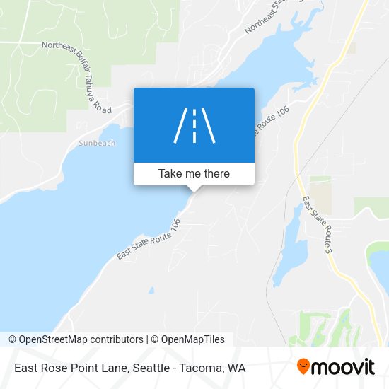 East Rose Point Lane map