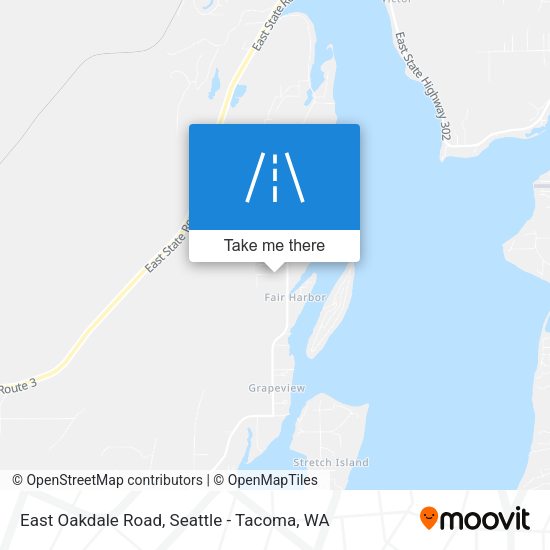 East Oakdale Road map