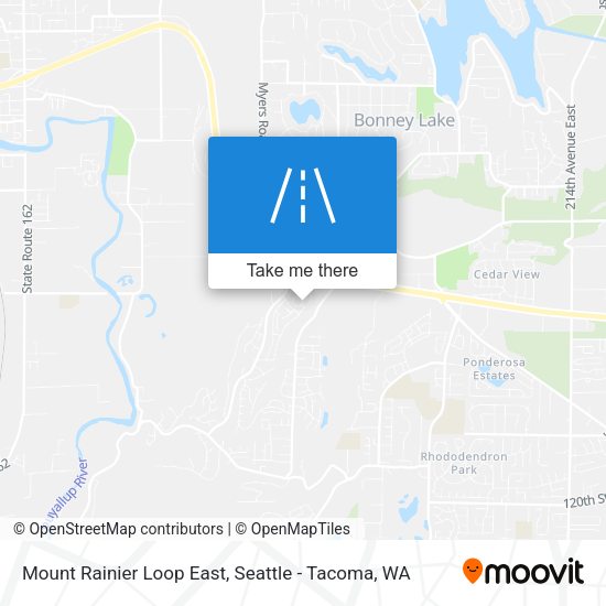 Mapa de Mount Rainier Loop East