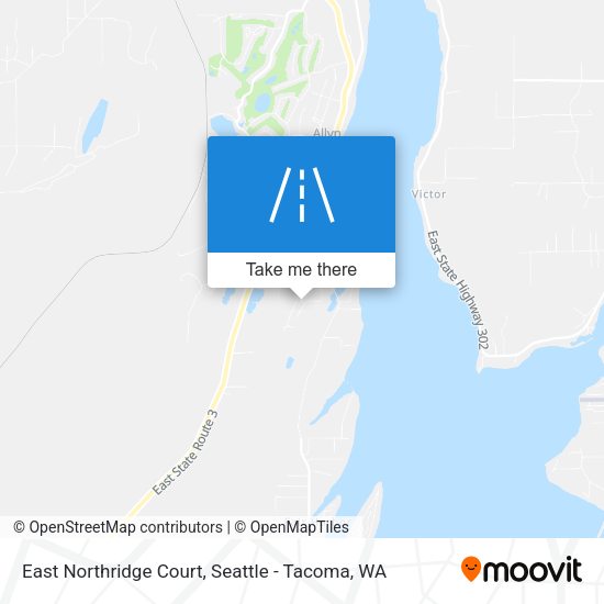Mapa de East Northridge Court