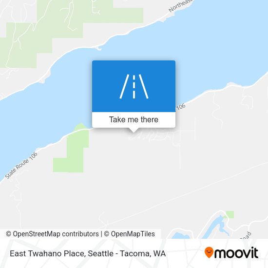 East Twahano Place map