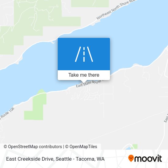 East Creekside Drive map