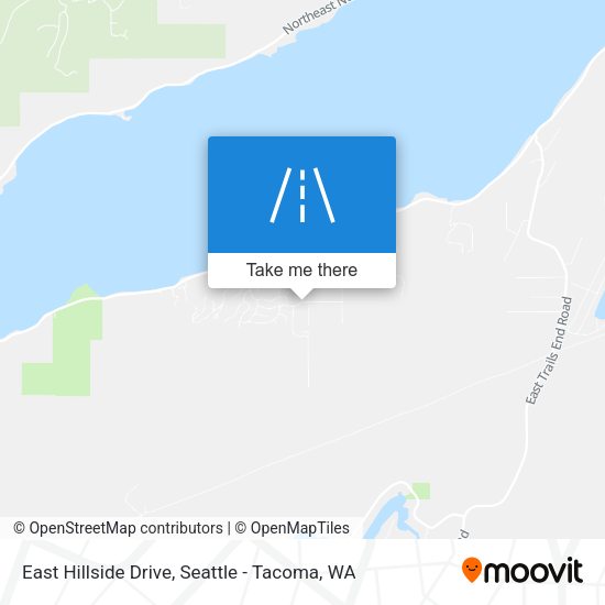Mapa de East Hillside Drive