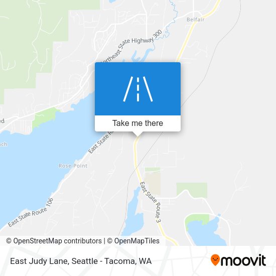 East Judy Lane map