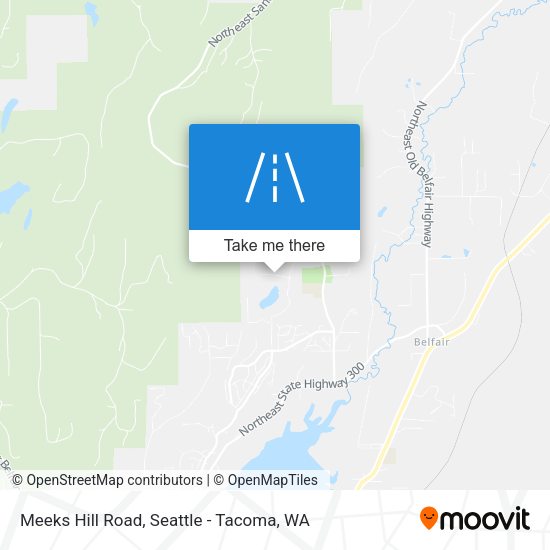 Meeks Hill Road map