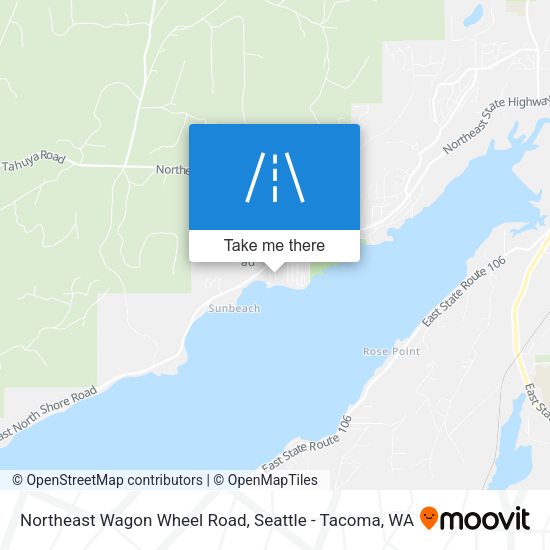Northeast Wagon Wheel Road map