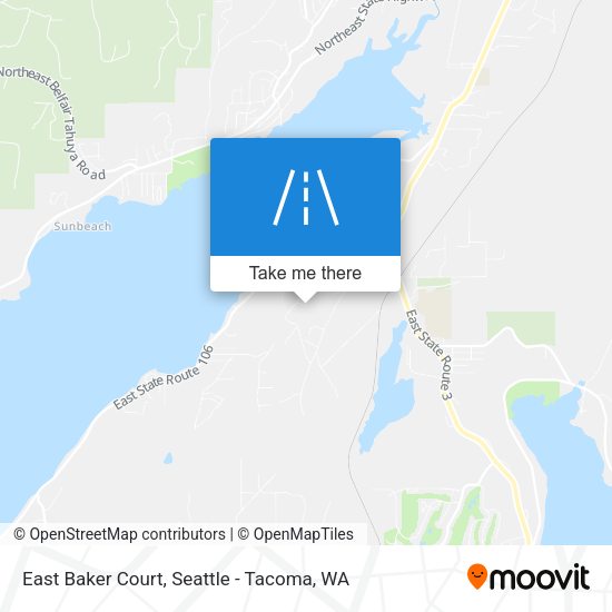 East Baker Court map
