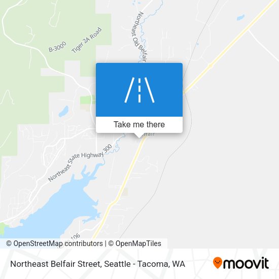 Mapa de Northeast Belfair Street