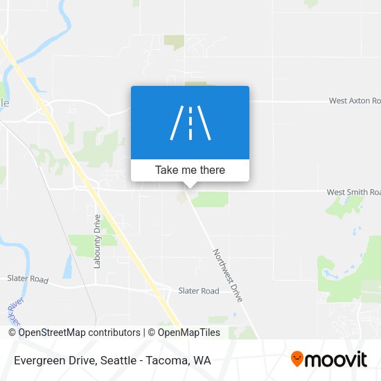 Evergreen Drive map