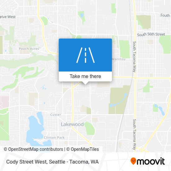 Cody Street West map