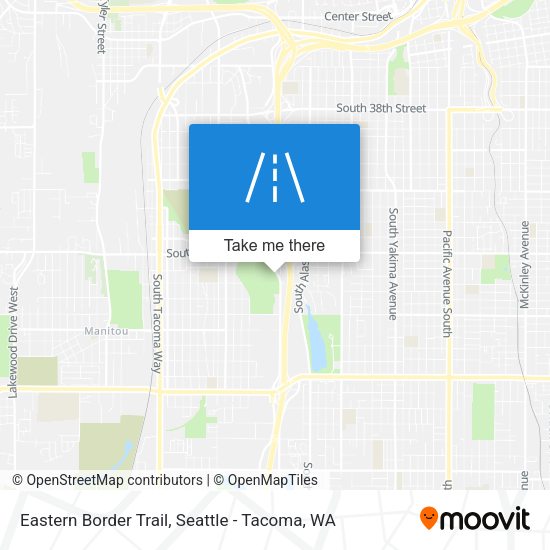 Eastern Border Trail map