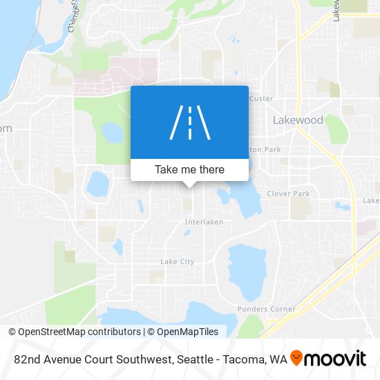 82nd Avenue Court Southwest map