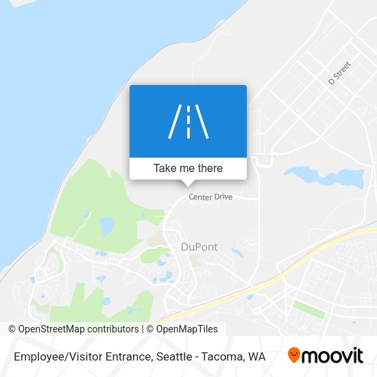 Mapa de Employee/Visitor Entrance