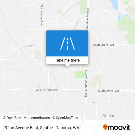 Mapa de 92nd Avenue East