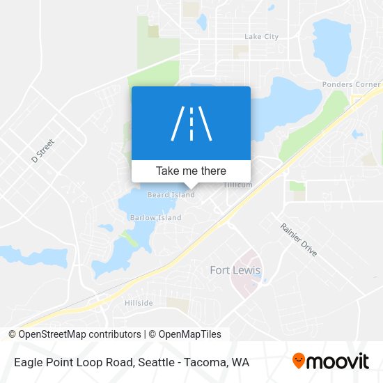Eagle Point Loop Road map