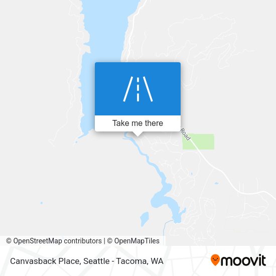 Canvasback Place map