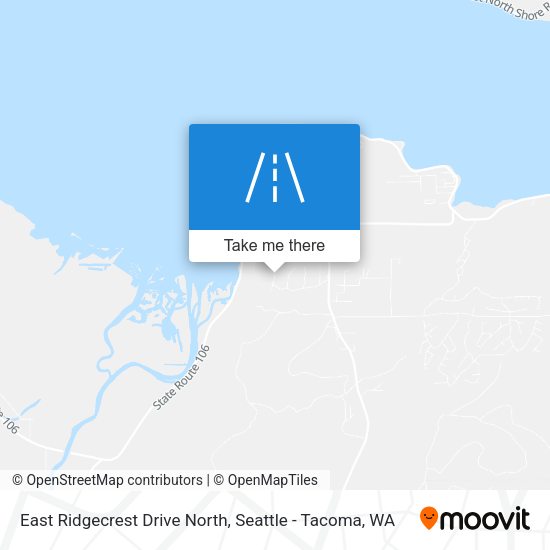 Mapa de East Ridgecrest Drive North