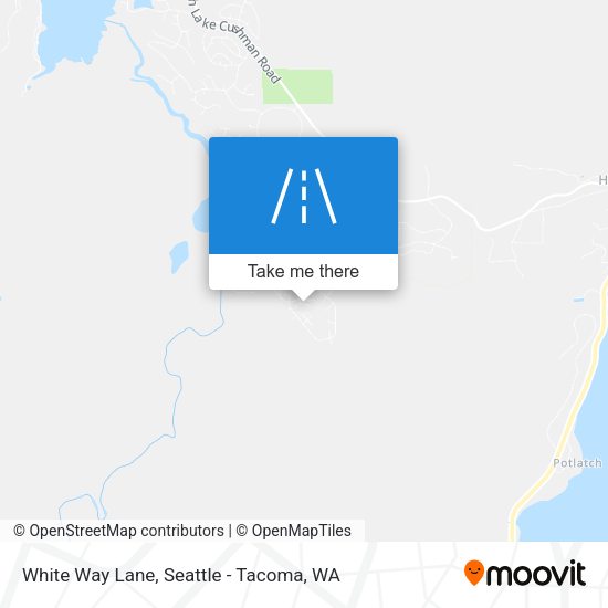 White Way Lane map