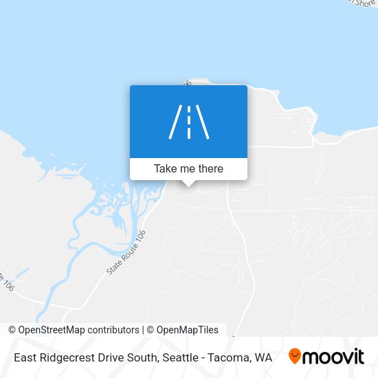 East Ridgecrest Drive South map