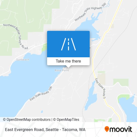 East Evergreen Road map