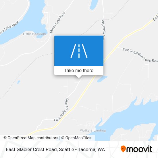East Glacier Crest Road map