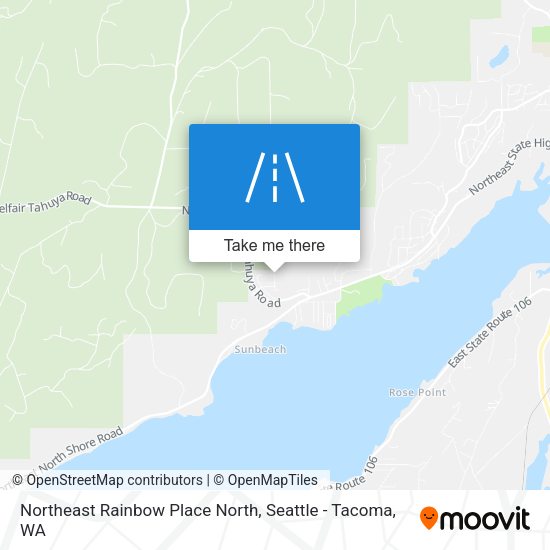 Northeast Rainbow Place North map